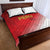 Peru Football Quilt Bed Set Sporty Style