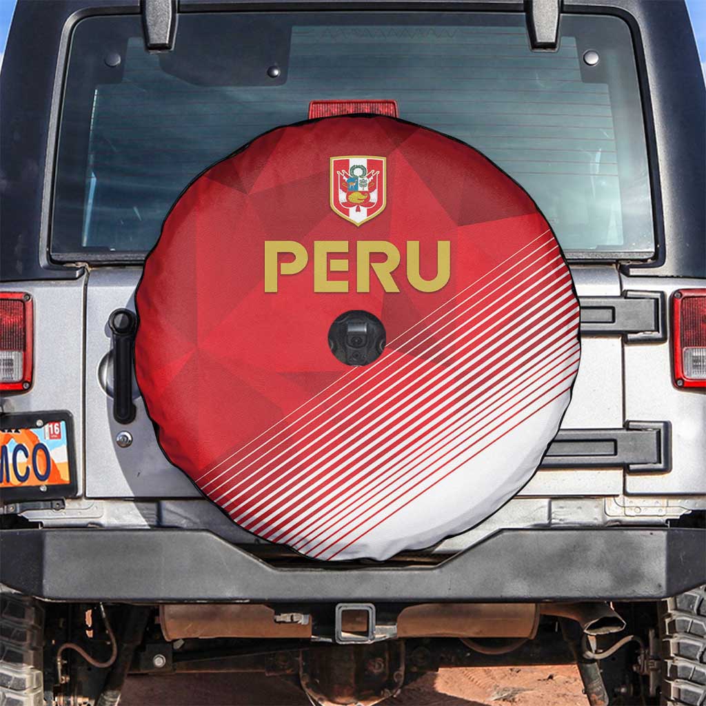 Peru Football Spare Tire Cover Sporty Style