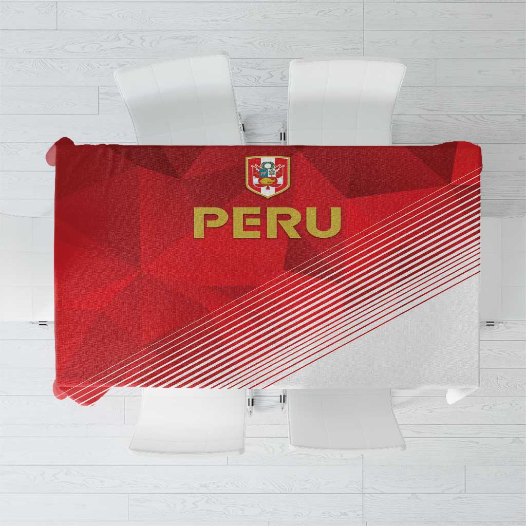 Peru Football Tablecloth Sporty Style