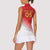 Custom Peru Football Women Sleeveless Polo Shirt Sporty Style