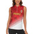 Custom Peru Football Women Sleeveless Polo Shirt Sporty Style