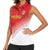 Custom Peru Football Women Sleeveless Polo Shirt Sporty Style