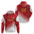 Custom Peru Football Zip Hoodie Sporty Style