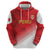 Custom Peru Football Zip Hoodie Sporty Style