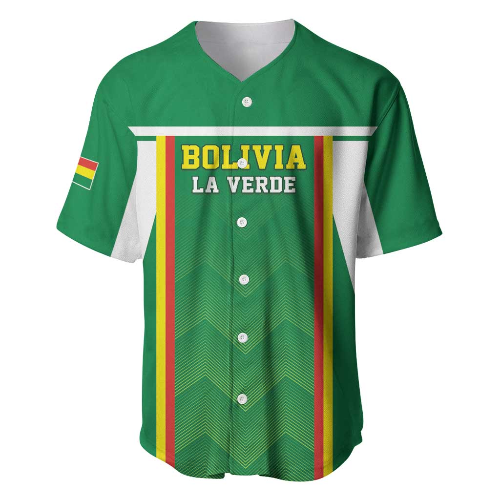 Custom Bolivia Football Baseball Jersey Go Champions La Verde Green Version