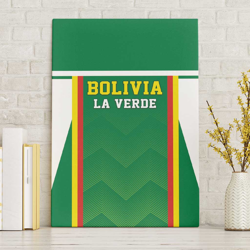 Bolivia Football Canvas Wall Art Go Champions La Verde Green Version