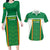 Custom Bolivia Football Couples Matching Long Sleeve Bodycon Dress and Hawaiian Shirt Go Champions La Verde Green Version