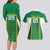 Custom Bolivia Football Couples Matching Long Sleeve Bodycon Dress and Hawaiian Shirt Go Champions La Verde Green Version