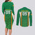 Custom Bolivia Football Couples Matching Long Sleeve Bodycon Dress and Long Sleeve Button Shirt Go Champions La Verde Green Version