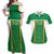 Custom Bolivia Football Couples Matching Off Shoulder Maxi Dress and Hawaiian Shirt Go Champions La Verde Green Version