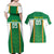 Custom Bolivia Football Couples Matching Off Shoulder Maxi Dress and Hawaiian Shirt Go Champions La Verde Green Version