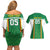 Custom Bolivia Football Couples Matching Off Shoulder Short Dress and Hawaiian Shirt Go Champions La Verde Green Version