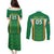 Custom Bolivia Football Couples Matching Puletasi and Long Sleeve Button Shirt Go Champions La Verde Green Version