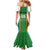 Custom Bolivia Football Family Matching Mermaid Dress and Hawaiian Shirt Go Champions La Verde Green Version