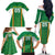 Custom Bolivia Football Family Matching Off The Shoulder Long Sleeve Dress and Hawaiian Shirt Go Champions La Verde Green Version