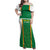 Custom Bolivia Football Family Matching Off Shoulder Maxi Dress and Hawaiian Shirt Go Champions La Verde Green Version