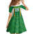 Custom Bolivia Football Family Matching Off Shoulder Short Dress and Hawaiian Shirt Go Champions La Verde Green Version