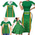 Custom Bolivia Football Family Matching Short Sleeve Bodycon Dress and Hawaiian Shirt Go Champions La Verde Green Version