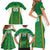 Custom Bolivia Football Family Matching Short Sleeve Bodycon Dress and Hawaiian Shirt Go Champions La Verde Green Version