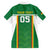 Custom Bolivia Football Family Matching Short Sleeve Bodycon Dress and Hawaiian Shirt Go Champions La Verde Green Version