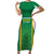 Custom Bolivia Football Family Matching Short Sleeve Bodycon Dress and Hawaiian Shirt Go Champions La Verde Green Version