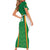 Custom Bolivia Football Family Matching Short Sleeve Bodycon Dress and Hawaiian Shirt Go Champions La Verde Green Version