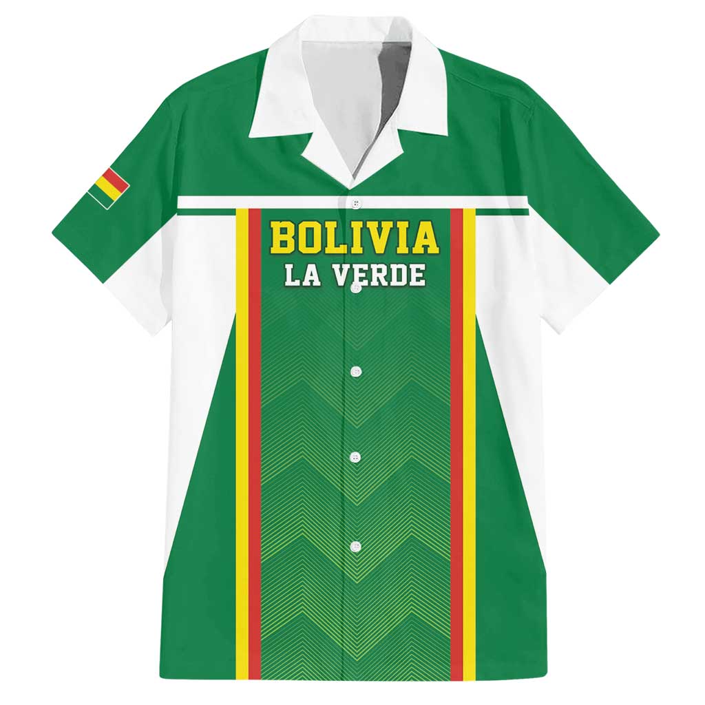 Custom Bolivia Football Hawaiian Shirt Go Champions La Verde Green Version