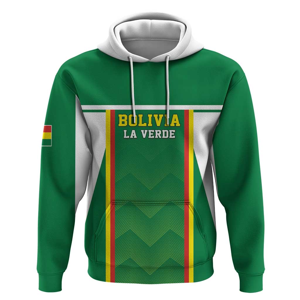 Custom Bolivia Football Hoodie Go Champions La Verde Green Version