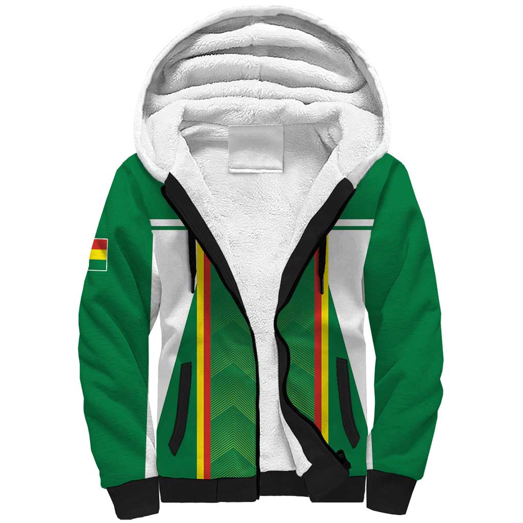 Custom Bolivia Football Sherpa Hoodie Go Champions La Verde Green Version