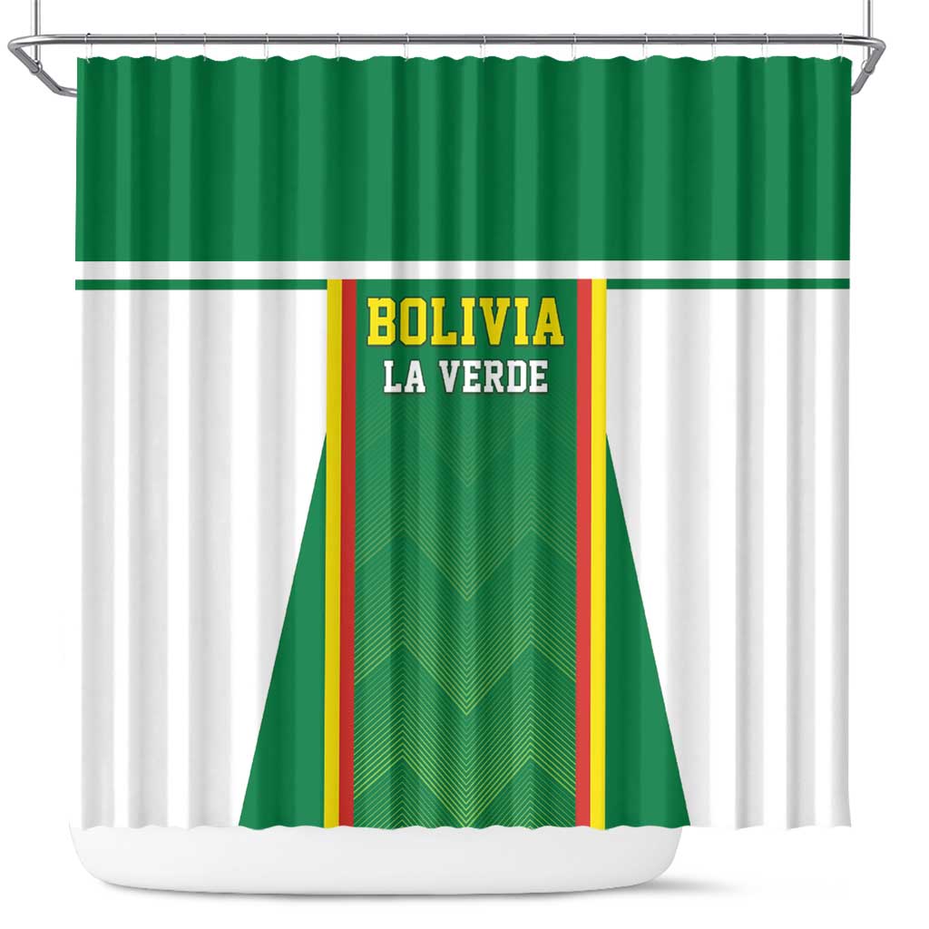 Bolivia Football Shower Curtain Go Champions La Verde Green Version