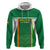 Custom Bolivia Football Zip Hoodie Go Champions La Verde Green Version