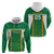 Custom Bolivia Football Zip Hoodie Go Champions La Verde Green Version