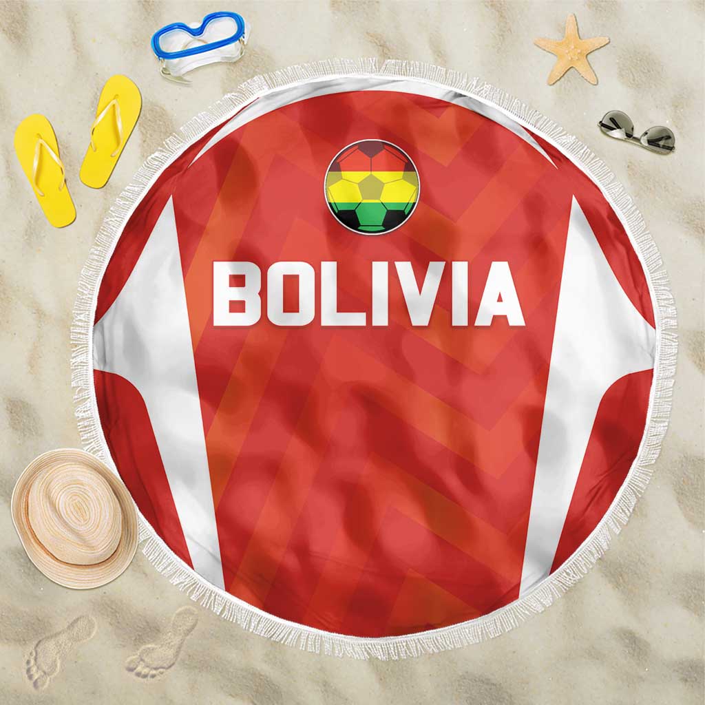 Bolivia Football Beach Blanket Go Champions La Verde Red Version