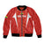 Custom Bolivia Football Bomber Jacket Go Champions La Verde Red Version