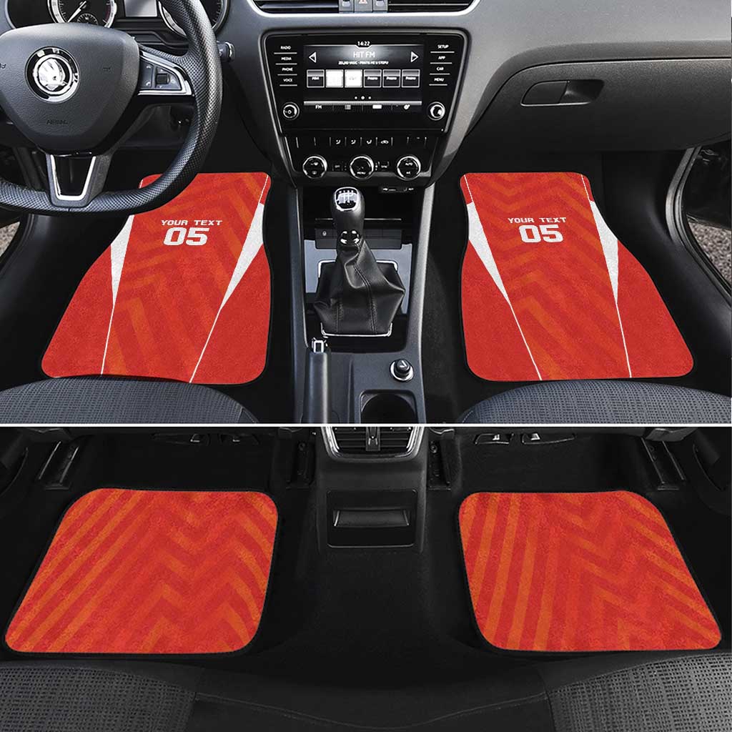 Bolivia Football Car Mats Go Champions La Verde Red Version