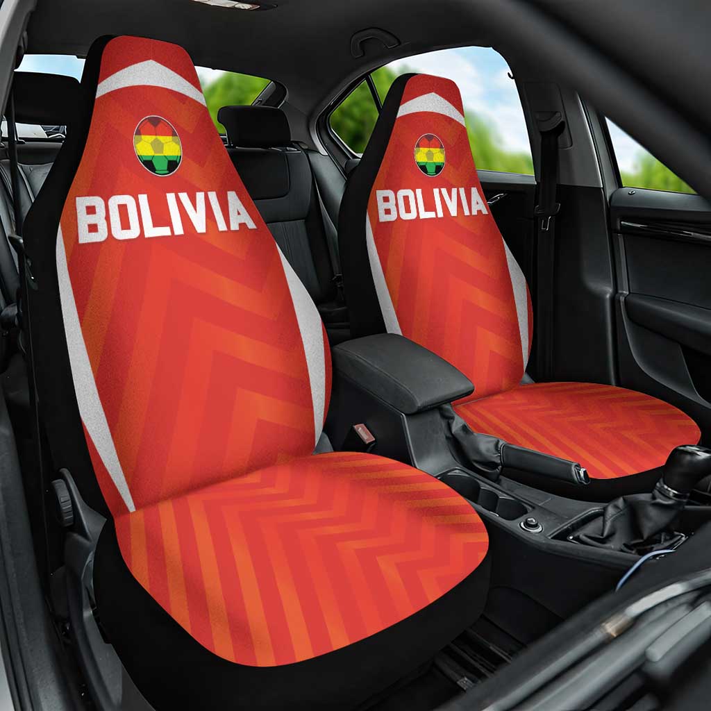 Bolivia Football Car Seat Cover Go Champions La Verde Red Version