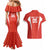 Custom Bolivia Football Couples Matching Mermaid Dress and Hawaiian Shirt Go Champions La Verde Red Version