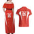 Custom Bolivia Football Couples Matching Off Shoulder Maxi Dress and Hawaiian Shirt Go Champions La Verde Red Version