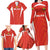 Custom Bolivia Football Family Matching Long Sleeve Bodycon Dress and Hawaiian Shirt Go Champions La Verde Red Version