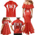 Custom Bolivia Football Family Matching Mermaid Dress and Hawaiian Shirt Go Champions La Verde Red Version