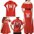 Custom Bolivia Football Family Matching Off Shoulder Maxi Dress and Hawaiian Shirt Go Champions La Verde Red Version