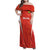 Custom Bolivia Football Family Matching Off Shoulder Maxi Dress and Hawaiian Shirt Go Champions La Verde Red Version