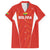 Custom Bolivia Football Family Matching Short Sleeve Bodycon Dress and Hawaiian Shirt Go Champions La Verde Red Version