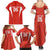 Custom Bolivia Football Family Matching Summer Maxi Dress and Hawaiian Shirt Go Champions La Verde Red Version