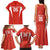 Custom Bolivia Football Family Matching Tank Maxi Dress and Hawaiian Shirt Go Champions La Verde Red Version