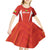 Custom Bolivia Football Kid Short Sleeve Dress Go Champions La Verde Red Version