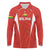 Custom Bolivia Football Long Sleeve Polo Shirt Go Champions La Verde Red Version