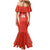 Custom Bolivia Football Mermaid Dress Go Champions La Verde Red Version