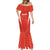 Custom Bolivia Football Mermaid Dress Go Champions La Verde Red Version