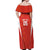 Custom Bolivia Football Off Shoulder Maxi Dress Go Champions La Verde Red Version